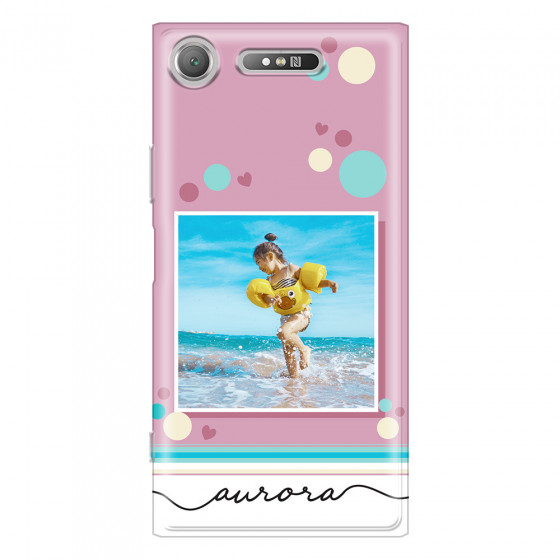 SONY - Sony XZ1 - Soft Clear Case - Cute Dots Photo Case