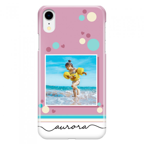 APPLE - iPhone XR - 3D Snap Case - Cute Dots Photo Case