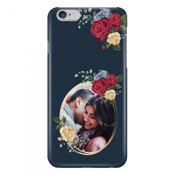 APPLE - iPhone 6S - 3D Snap Case - Blue Floral Mirror Photo