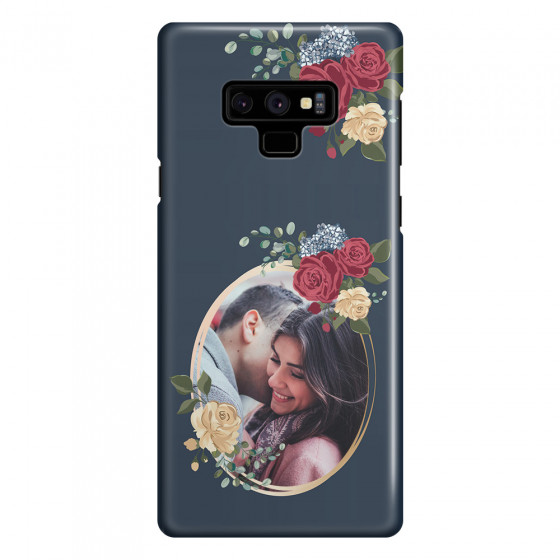 SAMSUNG - Galaxy Note 9 - 3D Snap Case - Blue Floral Mirror Photo