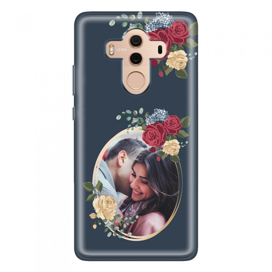 HUAWEI - Mate 10 Pro - Soft Clear Case - Blue Floral Mirror Photo