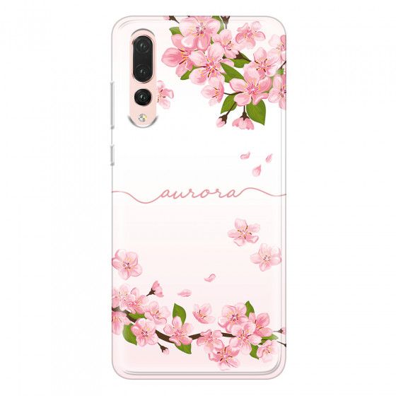 HUAWEI - P20 Pro - Soft Clear Case - Sakura Handwritten