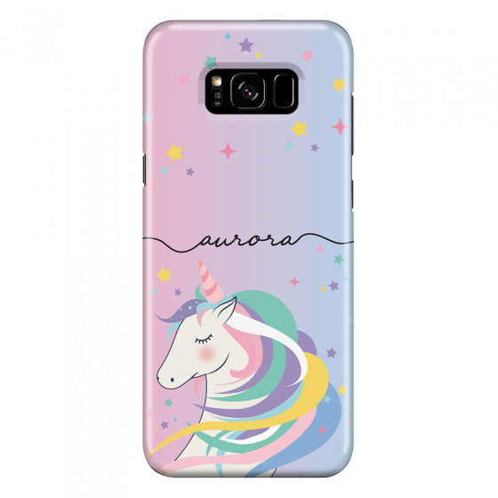 SAMSUNG - Galaxy S8 Plus - 3D Snap Case - Pink Unicorn Handwritten