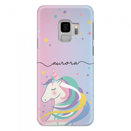 SAMSUNG - Galaxy S9 - 3D Snap Case - Pink Unicorn Handwritten
