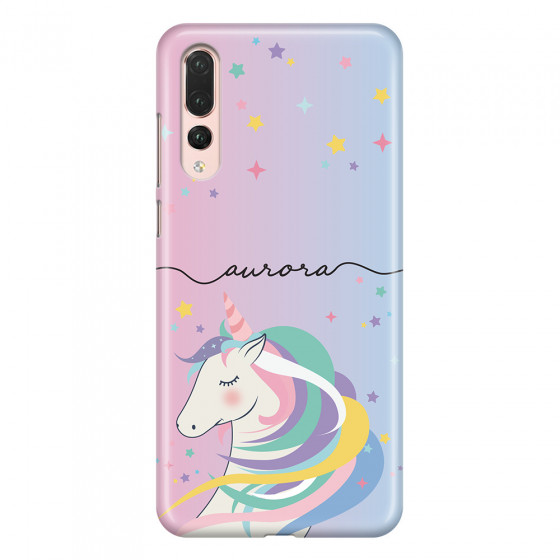 HUAWEI - P20 Pro - 3D Snap Case - Pink Unicorn Handwritten