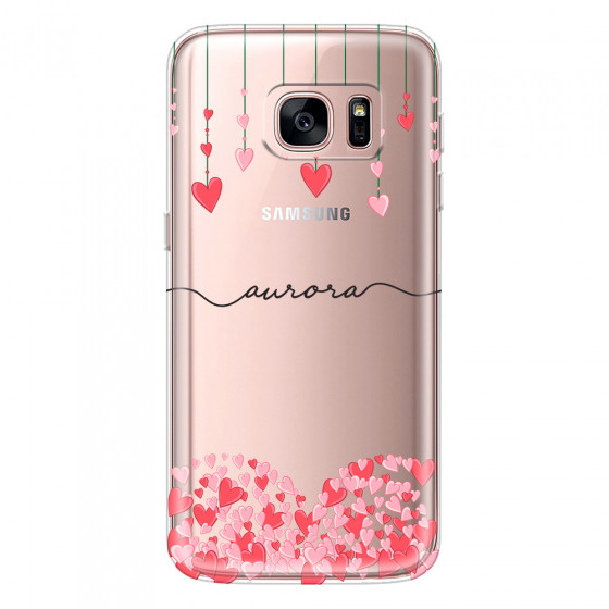 SAMSUNG - Galaxy S7 - Soft Clear Case - Love Hearts Strings