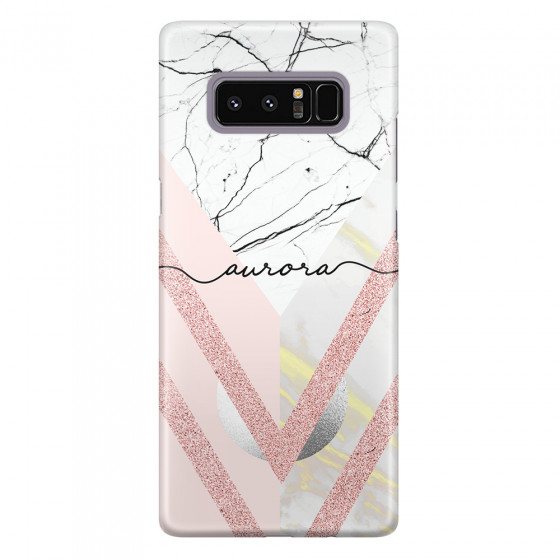 Shop by Style - Custom Photo Cases - SAMSUNG - Galaxy Note 8 - 3D Snap Case - Glitter Marble Handwritten