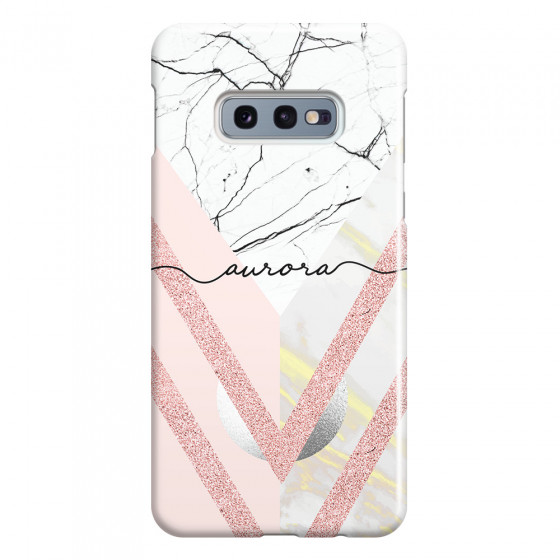 SAMSUNG - Galaxy S10e - 3D Snap Case - Glitter Marble Handwritten
