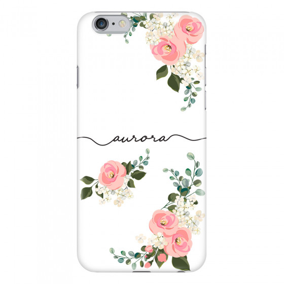 APPLE - iPhone 6S Plus - 3D Snap Case - Pink Floral Handwritten