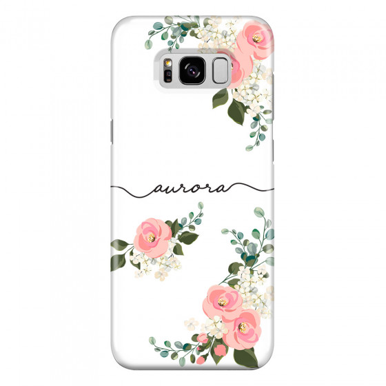 SAMSUNG - Galaxy S8 - 3D Snap Case - Pink Floral Handwritten
