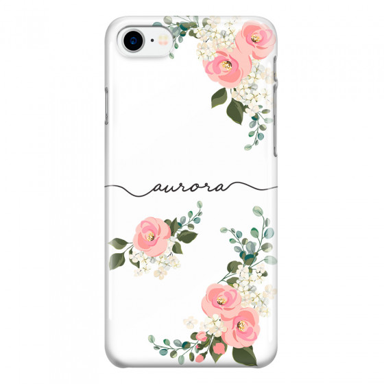 APPLE - iPhone 7 - 3D Snap Case - Pink Floral Handwritten