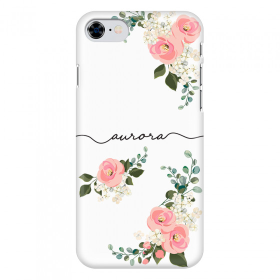 APPLE - iPhone 8 - 3D Snap Case - Pink Floral Handwritten