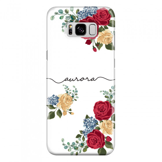SAMSUNG - Galaxy S8 - 3D Snap Case - Red Floral Handwritten