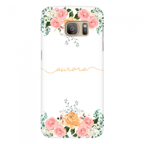 SAMSUNG - Galaxy S7 - 3D Snap Case - Gold Floral Handwritten