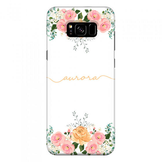 SAMSUNG - Galaxy S8 Plus - 3D Snap Case - Gold Floral Handwritten