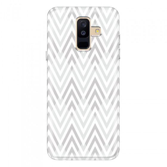 SAMSUNG - Galaxy A6 Plus - Soft Clear Case - Zig Zag Patterns