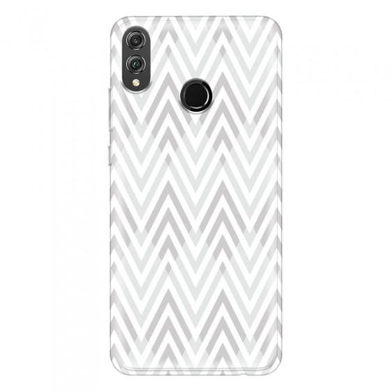 HONOR - Honor 8X - Soft Clear Case - Zig Zag Patterns