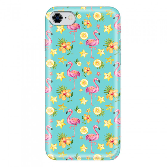 APPLE - iPhone 8 - Soft Clear Case - Tropical Flamingo I