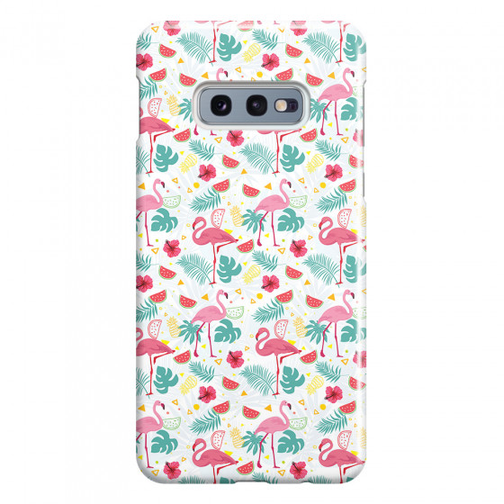 SAMSUNG - Galaxy S10e - 3D Snap Case - Tropical Flamingo II
