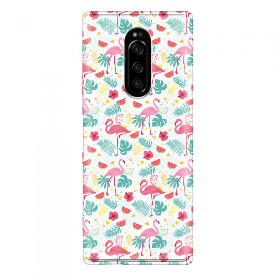SONY - Sony 1 - Soft Clear Case - Tropical Flamingo II