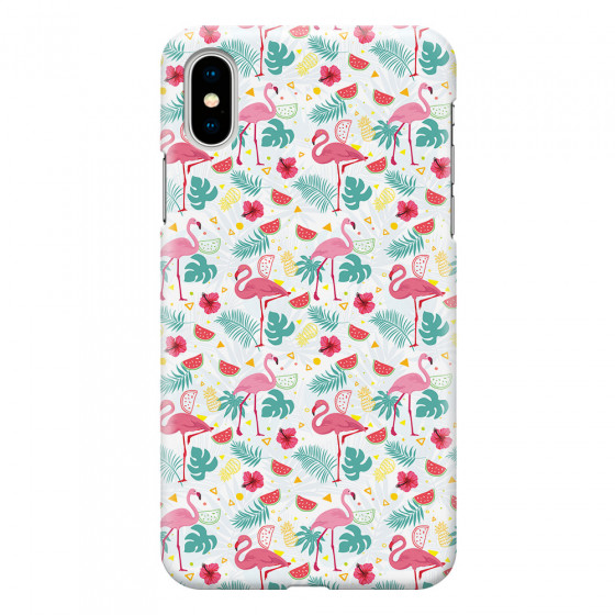 APPLE - iPhone X - 3D Snap Case - Tropical Flamingo II