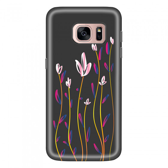 SAMSUNG - Galaxy S7 - Soft Clear Case - Pink Tulips