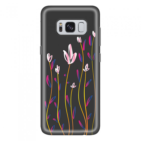SAMSUNG - Galaxy S8 Plus - Soft Clear Case - Pink Tulips