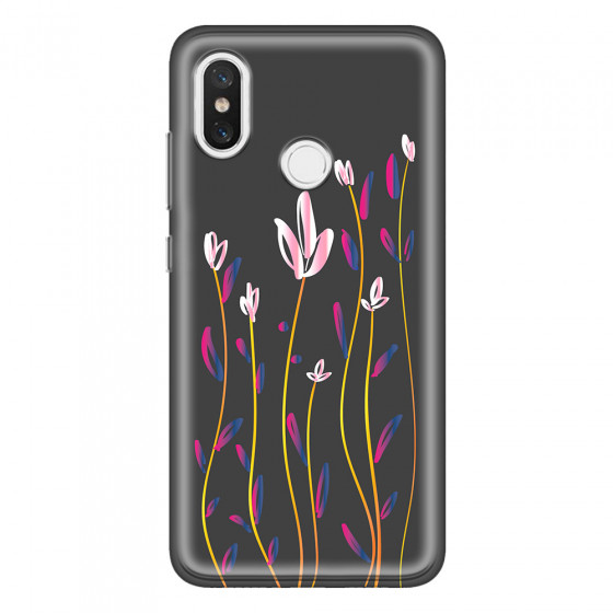 XIAOMI - Mi 8 - Soft Clear Case - Pink Tulips