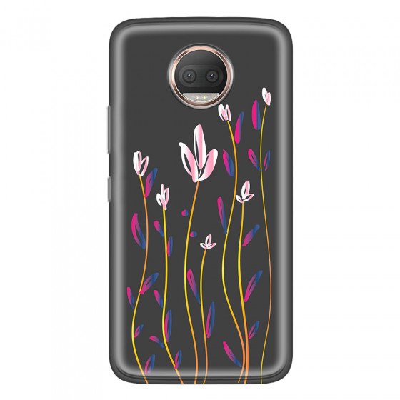 MOTOROLA by LENOVO - Moto G5s Plus - Soft Clear Case - Pink Tulips