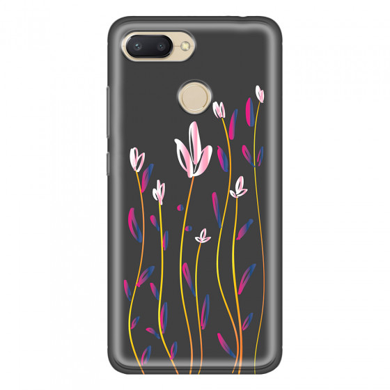 XIAOMI - Redmi 6 - Soft Clear Case - Pink Tulips