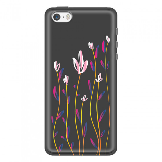 APPLE - iPhone 5S - Soft Clear Case - Pink Tulips