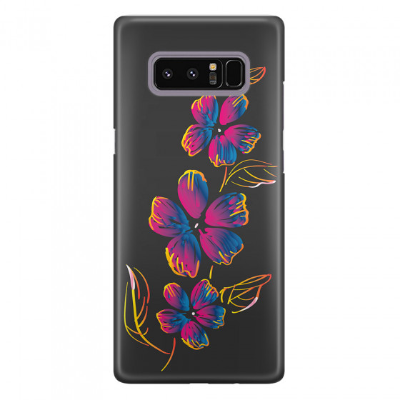 Shop by Style - Custom Photo Cases - SAMSUNG - Galaxy Note 8 - 3D Snap Case - Spring Flowers In The Dark