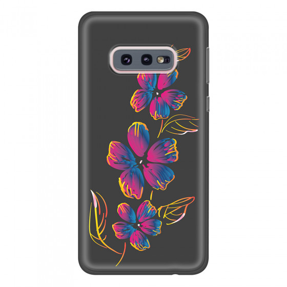 SAMSUNG - Galaxy S10e - Soft Clear Case - Spring Flowers In The Dark