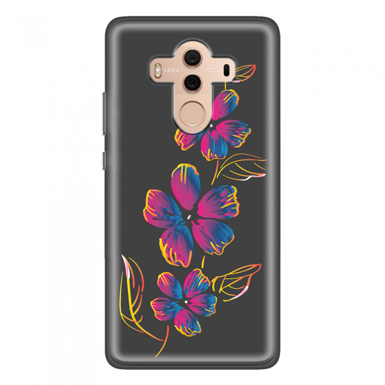 HUAWEI - Mate 10 Pro - Soft Clear Case - Spring Flowers In The Dark
