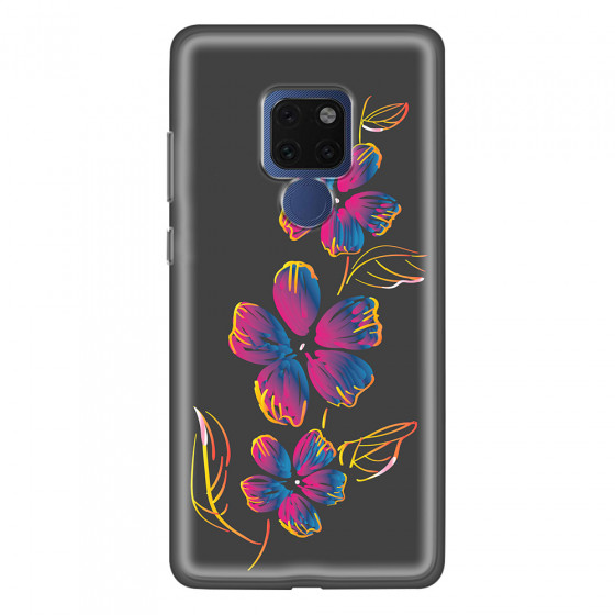 HUAWEI - Mate 20 - Soft Clear Case - Spring Flowers In The Dark