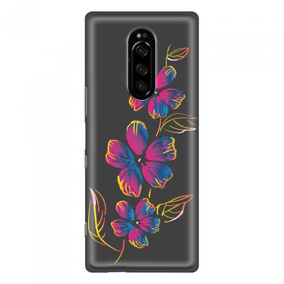 SONY - Sony 1 - Soft Clear Case - Spring Flowers In The Dark
