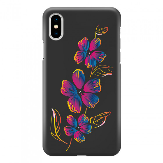 APPLE - iPhone X - 3D Snap Case - Spring Flowers In The Dark