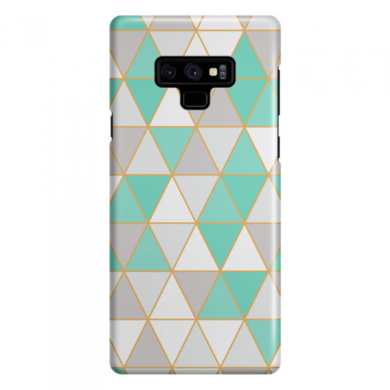 SAMSUNG - Galaxy Note 9 - 3D Snap Case - Green Triangle Pattern