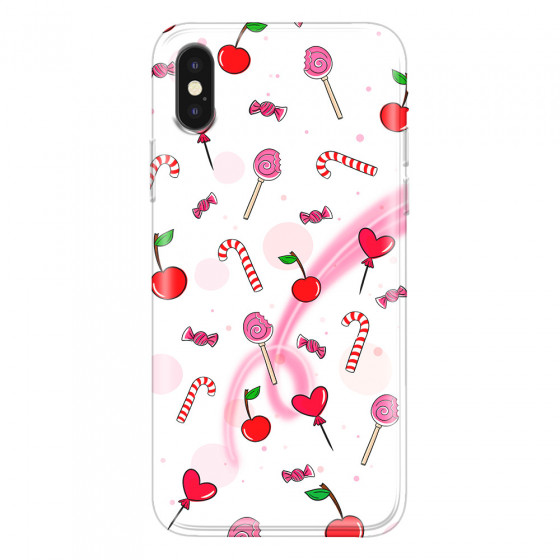 APPLE - iPhone XS Max - Soft Clear Case - Candy White
