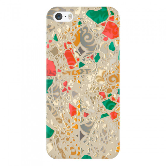 APPLE - iPhone 5S - 3D Snap Case - Terrazzo Design Gold