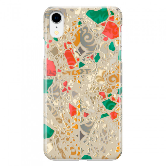 APPLE - iPhone XR - 3D Snap Case - Terrazzo Design Gold