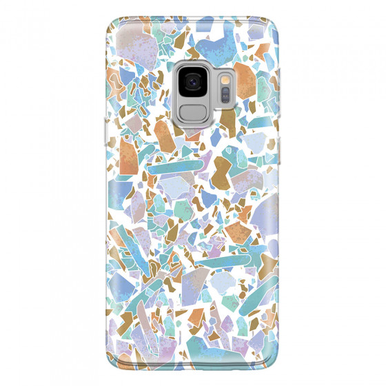 SAMSUNG - Galaxy S9 - Soft Clear Case - Terrazzo Design VIII