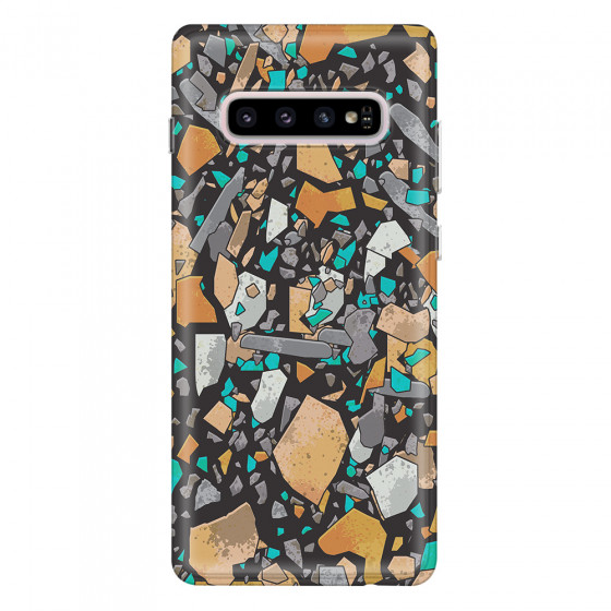 SAMSUNG - Galaxy S10 - Soft Clear Case - Terrazzo Design VII