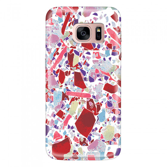 SAMSUNG - Galaxy S7 - Soft Clear Case - Terrazzo Design VI