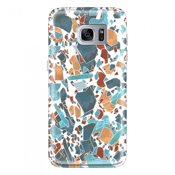 SAMSUNG - Galaxy S7 Edge - Soft Clear Case - Terrazzo Design IV