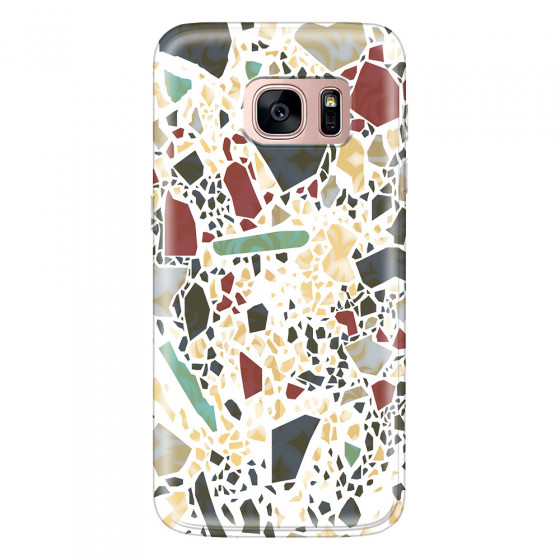 SAMSUNG - Galaxy S7 - Soft Clear Case - Terrazzo Design IX