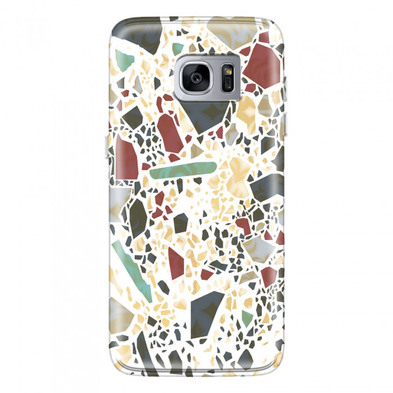 SAMSUNG - Galaxy S7 Edge - Soft Clear Case - Terrazzo Design IX