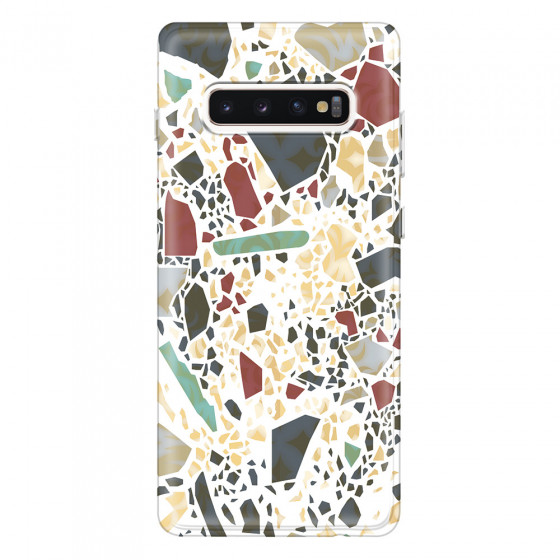 SAMSUNG - Galaxy S10 Plus - Soft Clear Case - Terrazzo Design IX
