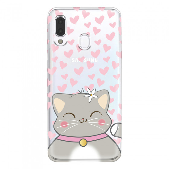 SAMSUNG - Galaxy A40 - Soft Clear Case - Kitty