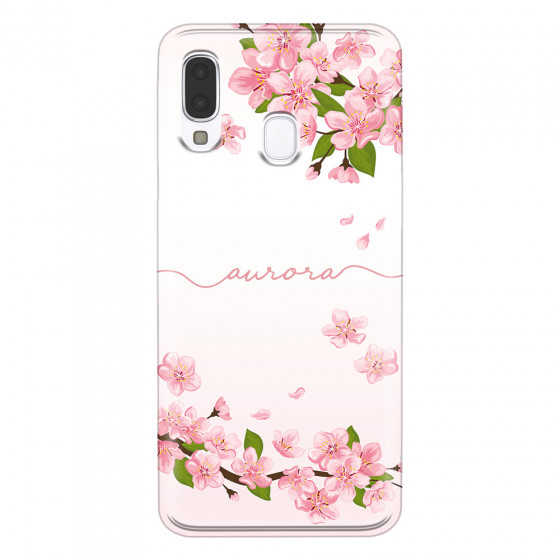 SAMSUNG - Galaxy A40 - Soft Clear Case - Sakura Handwritten